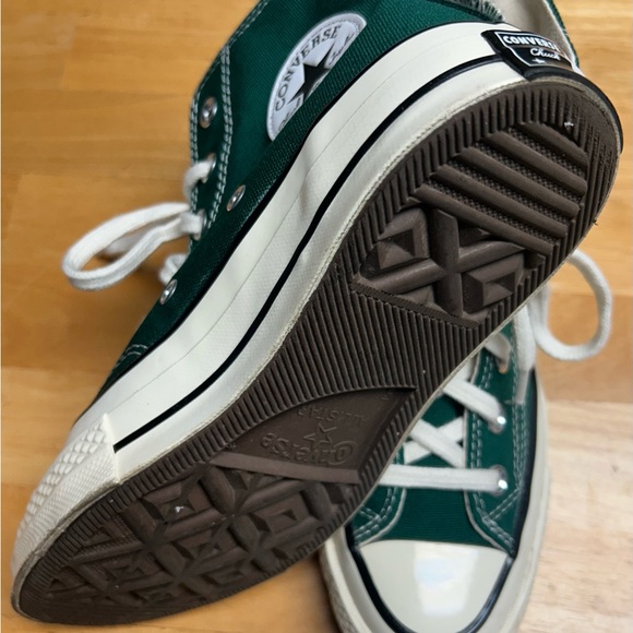 Converse Women’s Dark Green High-Tops - Picture 4 of 5